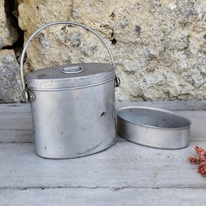 military quart stainless steel military mess tin in royal alu pure aluminum