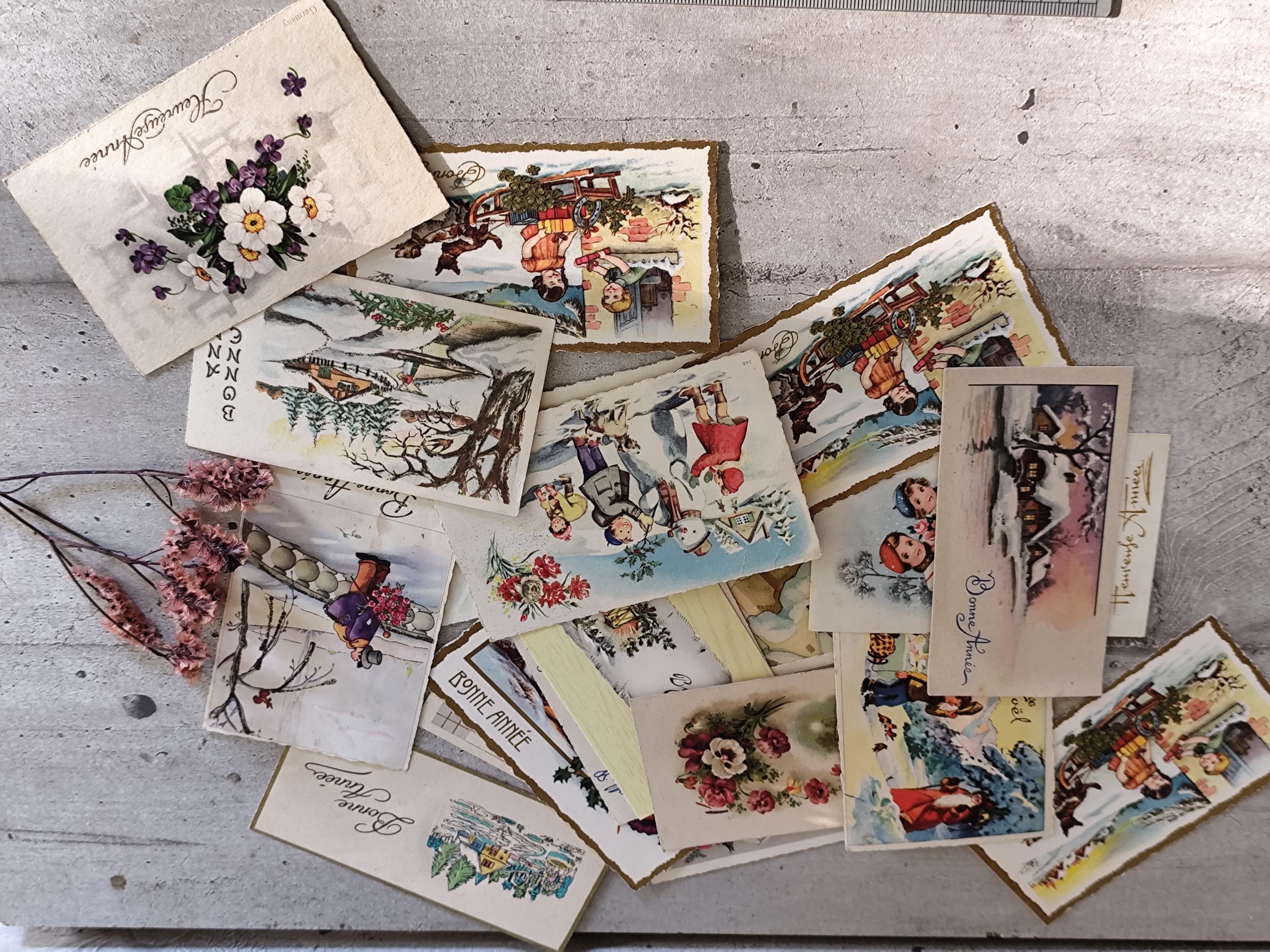 Lot De 52 Cartes De Vœux - Occasion - Pour Correspondance Et Messages Personnalisés