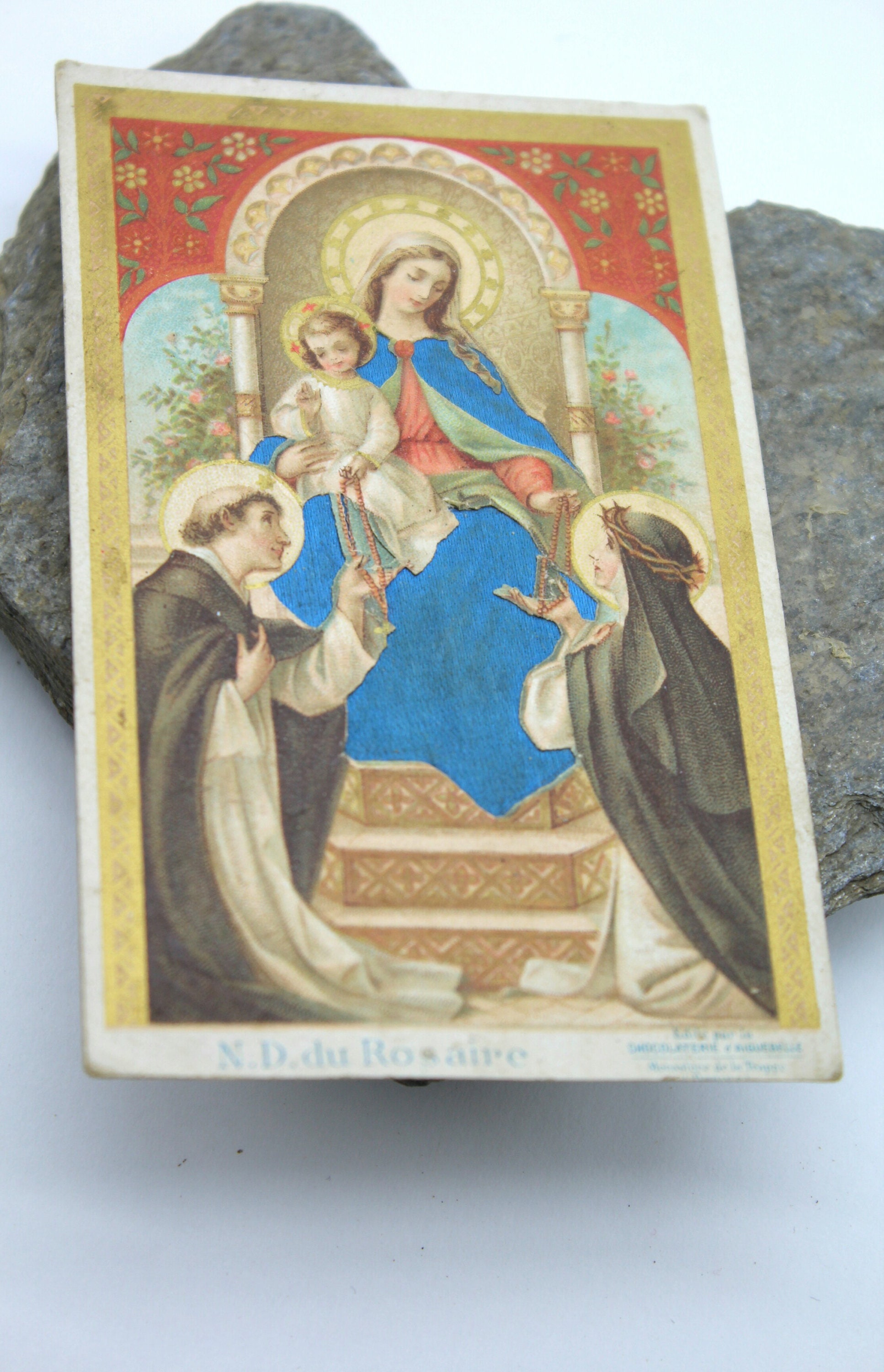 Ancienne Carte Notre Dame Du Rosaire Chocolaterie d'aiguebelle