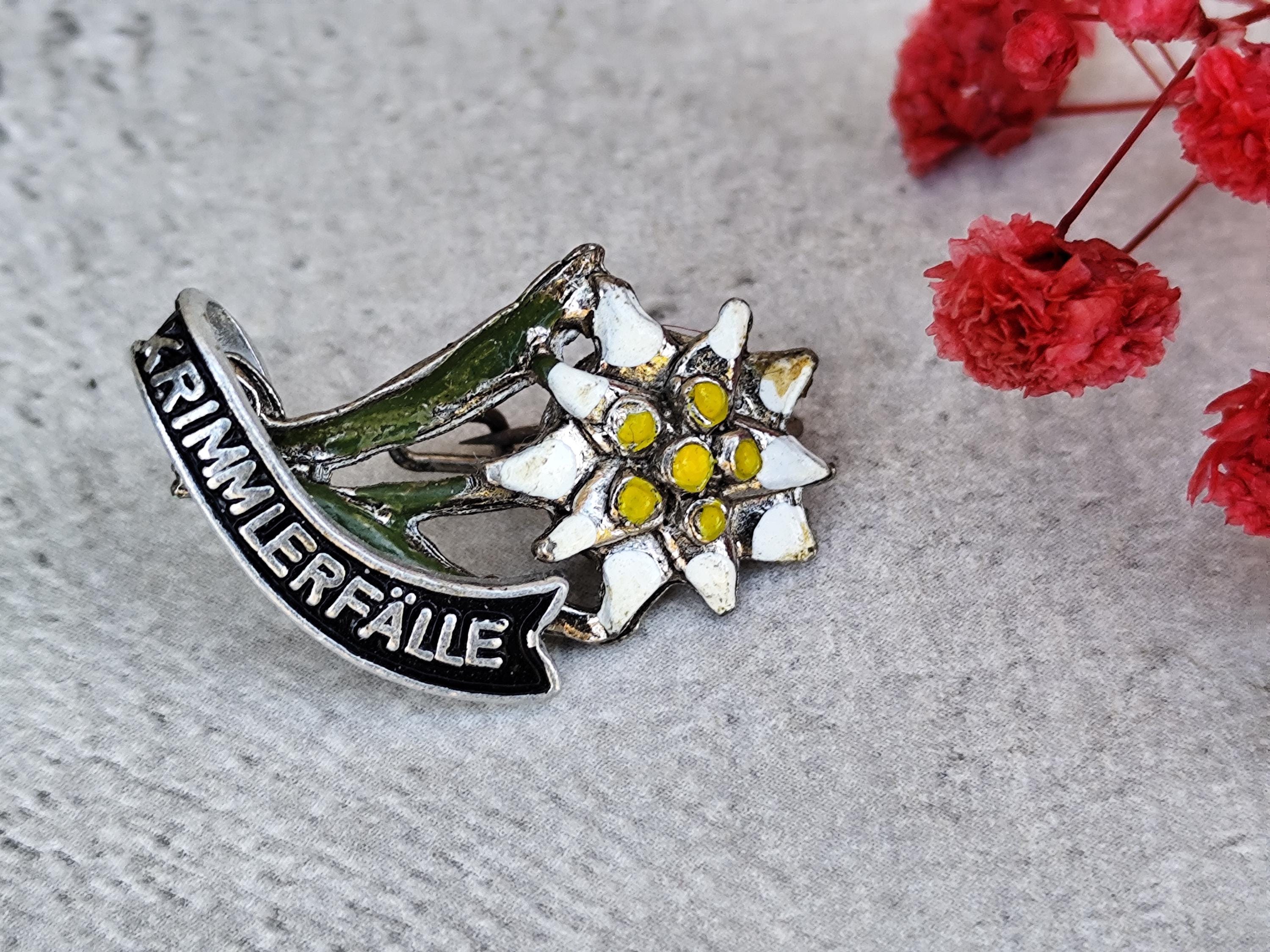 〜1950's ヴィンテージ ブローチ エーデルワイス ユーロ ブロカント 1950's ヴィンテージ ブローチ エーデルワイス ユーロ ブロカント 1950