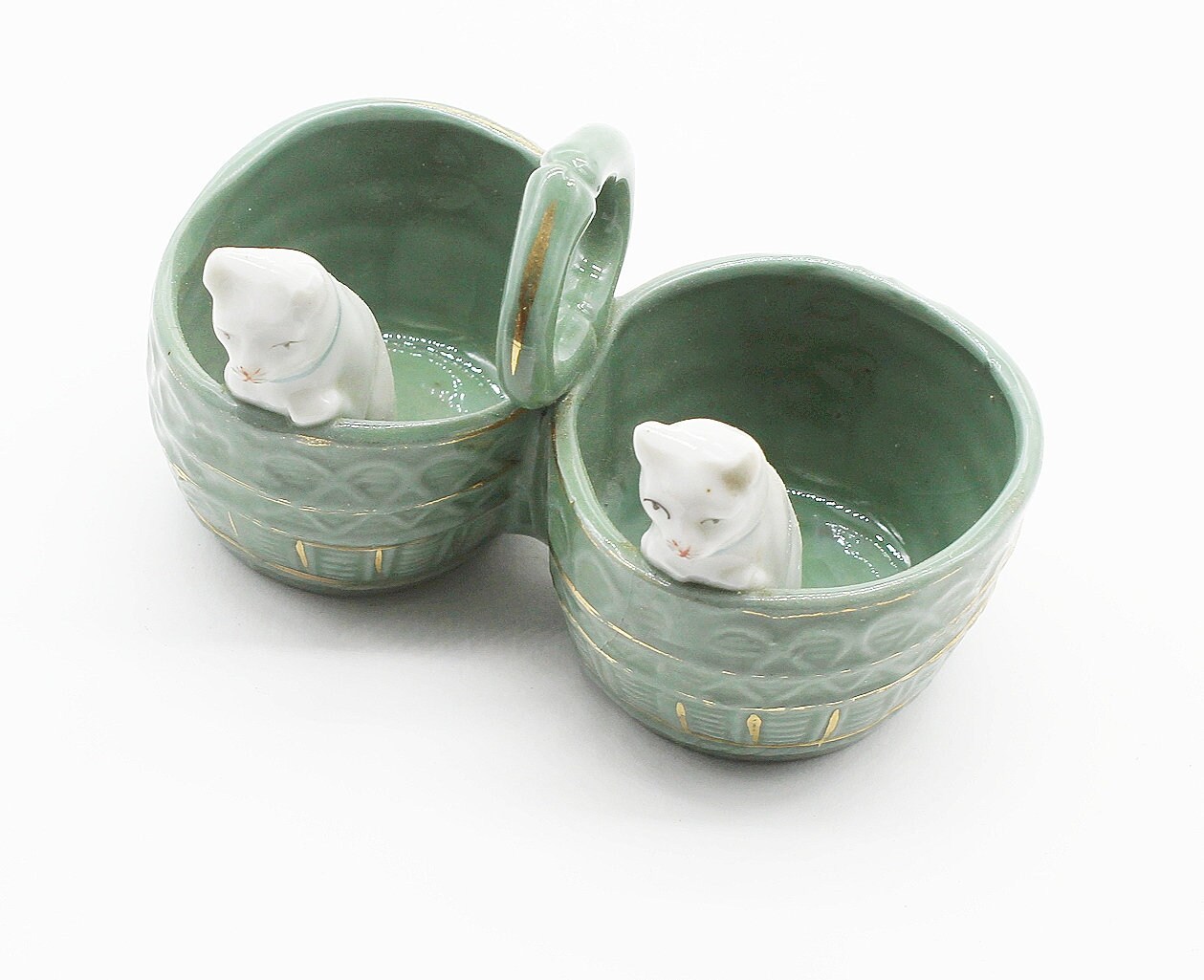 Salière/Poivrière Vintage avec Chats