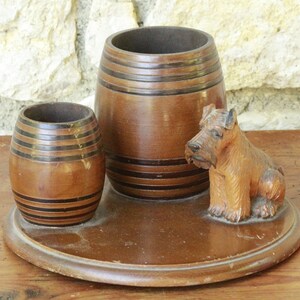 Rare dog Vintage Pen holder