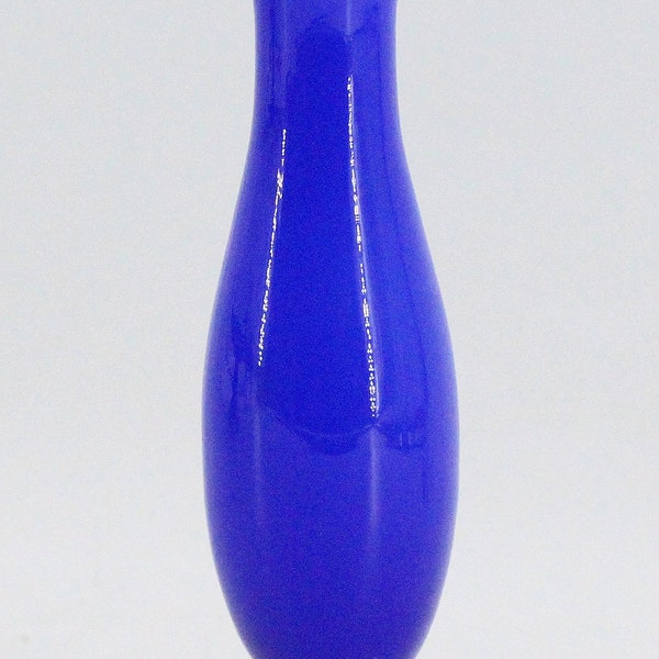 Blue Glass Vase Etsy