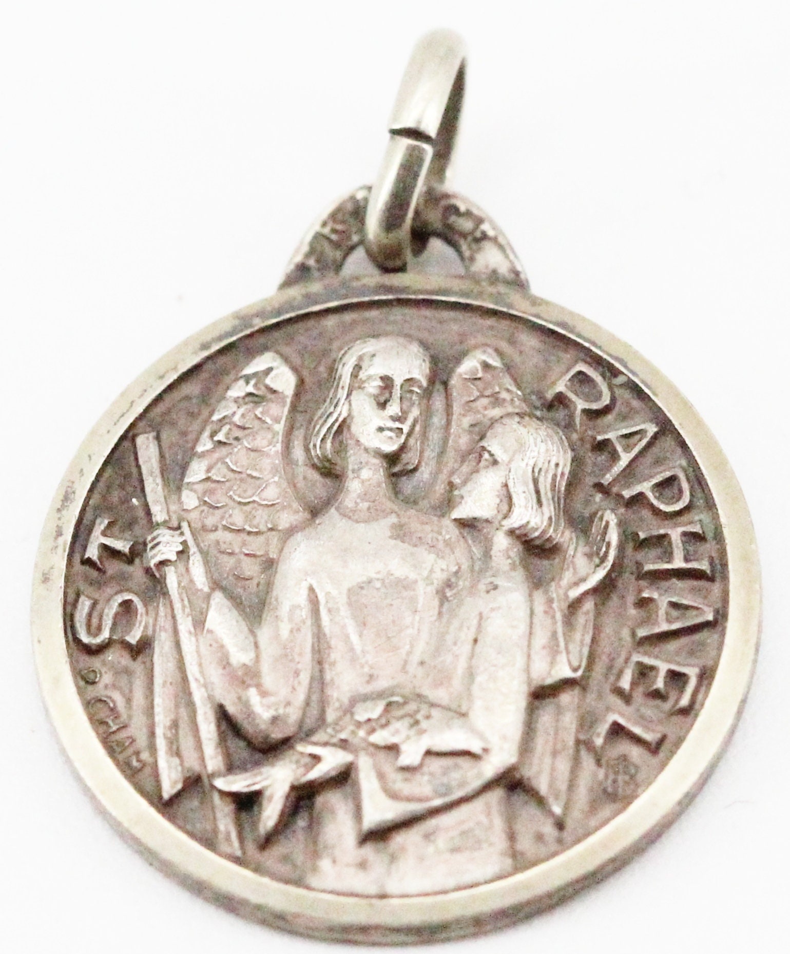 Rare saint raphael medal Etsy