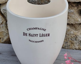 Seau à Champagne Vranken – Aluminium – Modèle Demoiselle – Bon état
