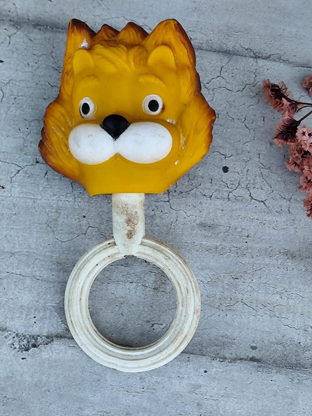 Old Rubber Rattle Titus the Little Lion ORTF Series - Etsy