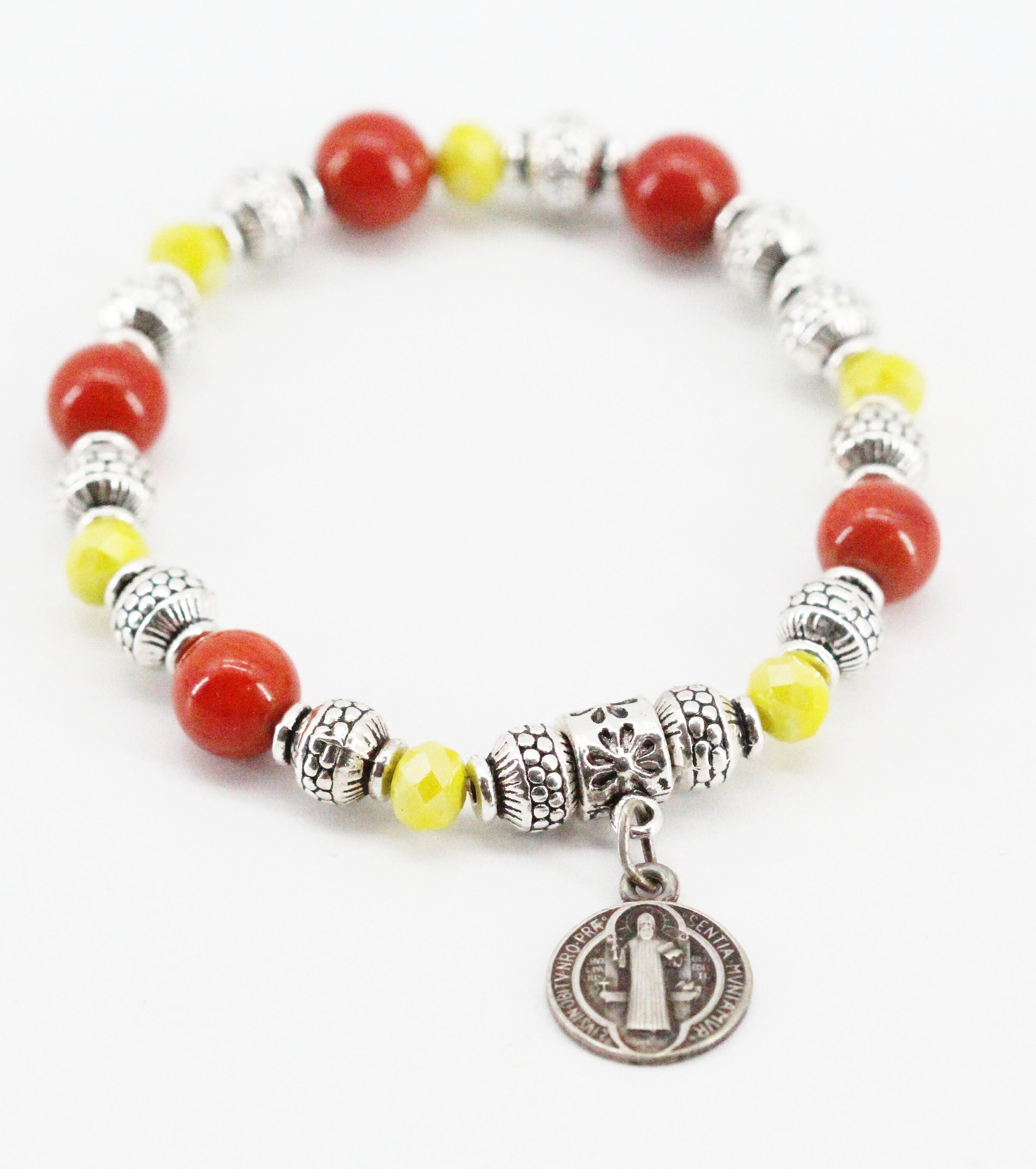 Bracelet Medaille Saint Benoît Tentation Du Mal Protection