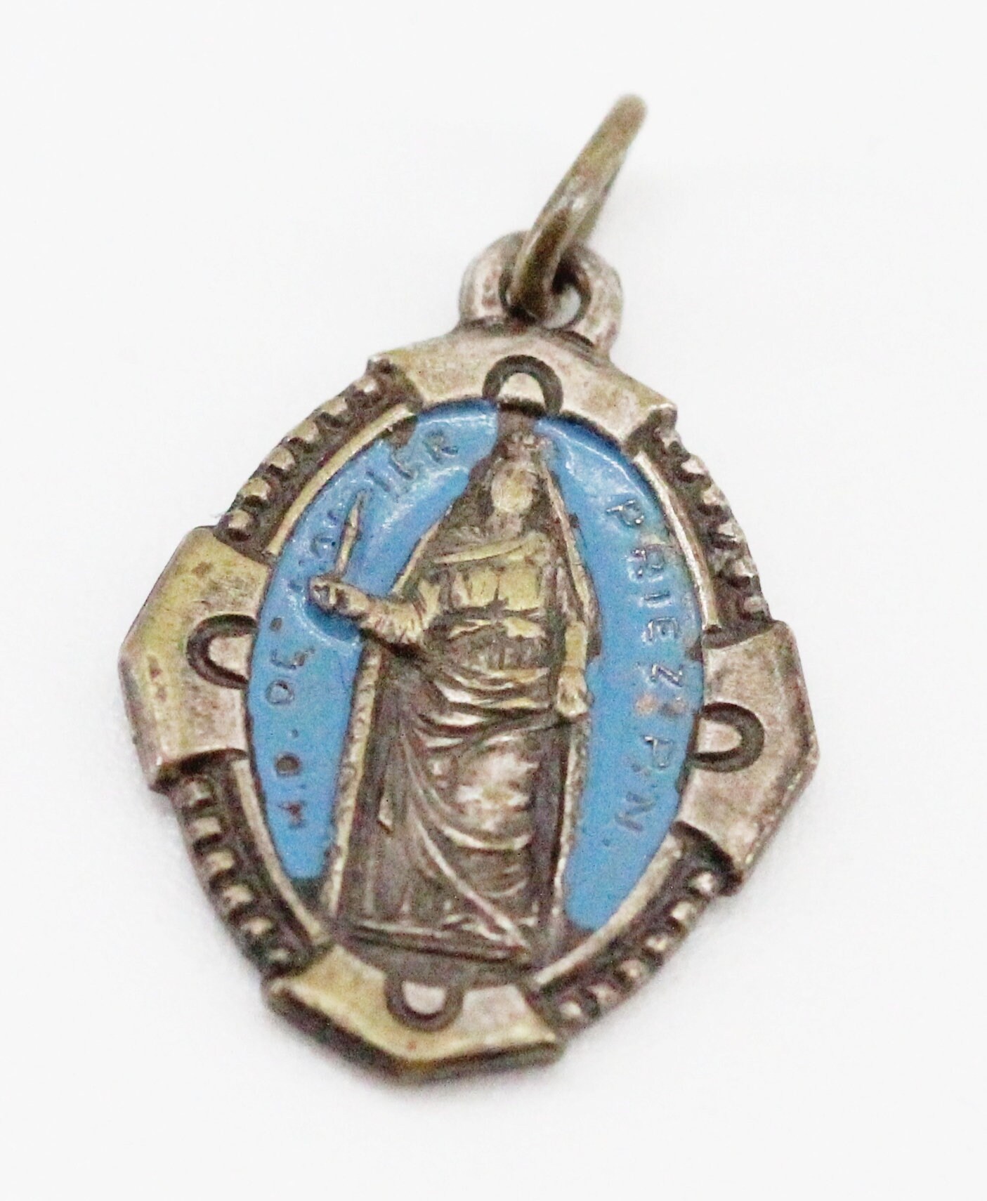 Rare Médaille Notre Dame de Losier en Email