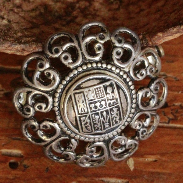 Broche vintage blason