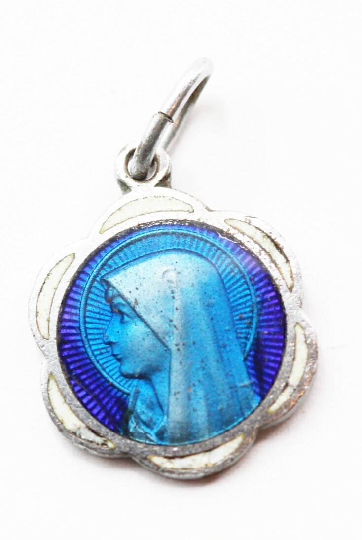Médaille Lourdes Email Ancienne