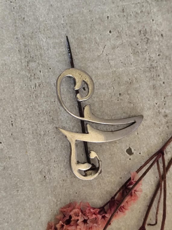 Ancienne broche initiale A - image 3