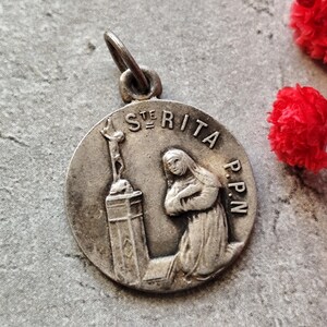 rare saint Rita  medal