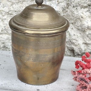 vintage brass jewel box