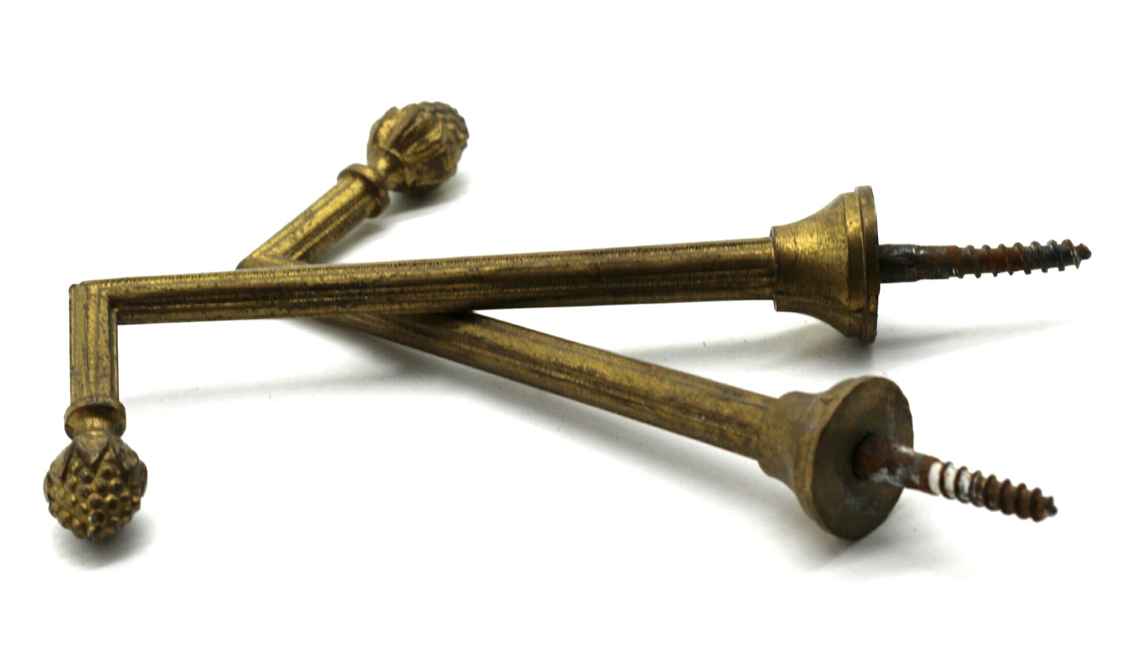 Anciennes Embrases de Rideaux en Laiton