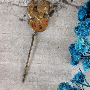 Épingle à Chapeau Turquoise Et Doré – Vintage, Occasion, Parure élégante