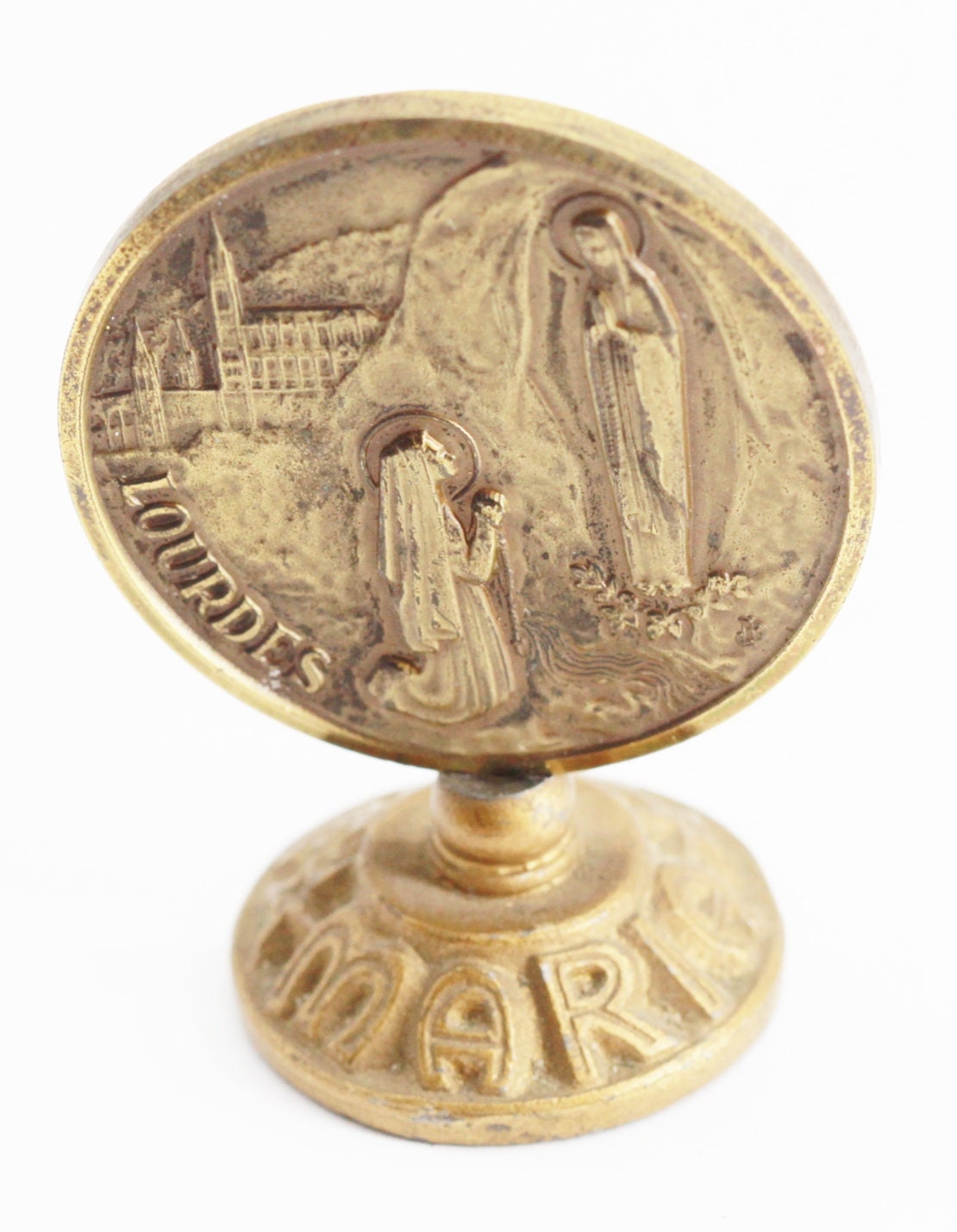 statue Grotte de Lourdes Ave Maria