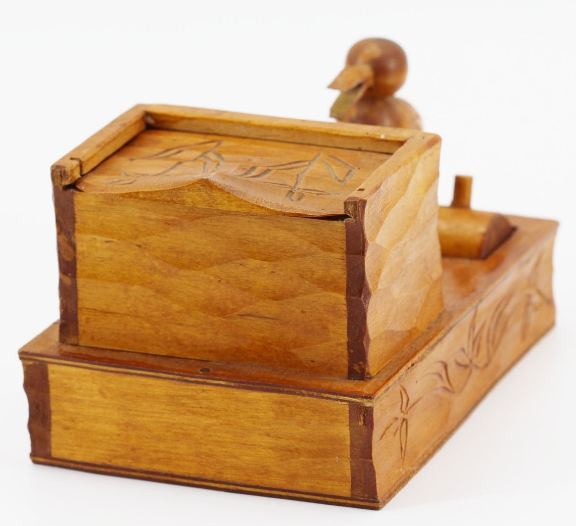 Bird Wood Cigarette Dispenser Etsy