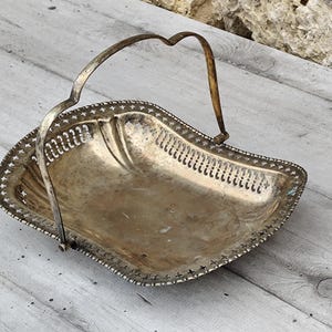 vintage metal basket