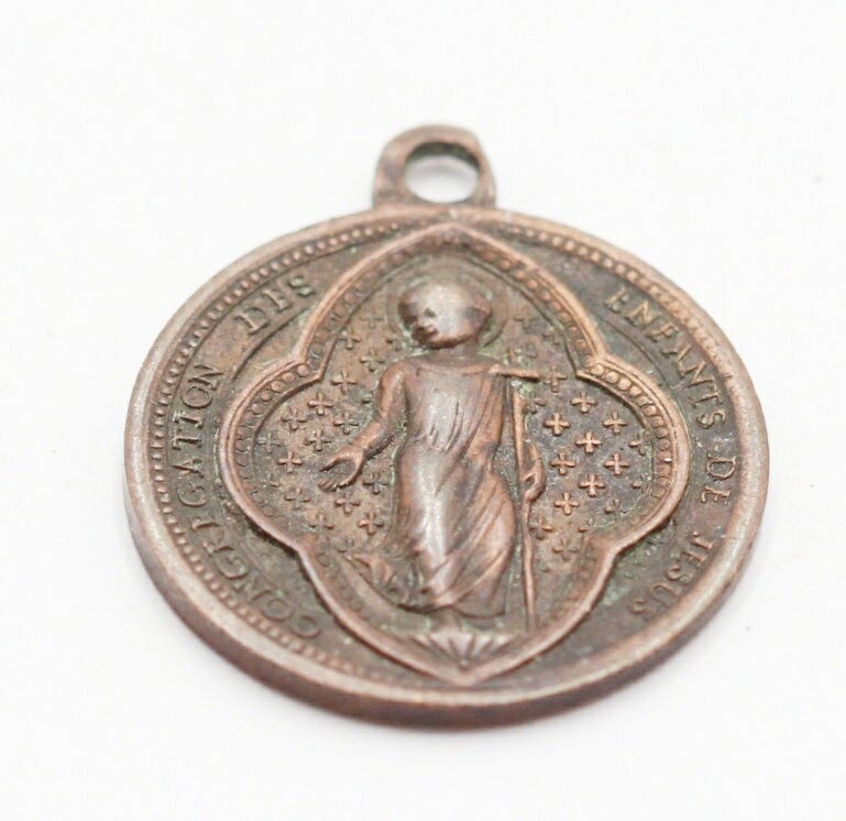 Rare Médaille Congrégation Des Enfants de Jesus