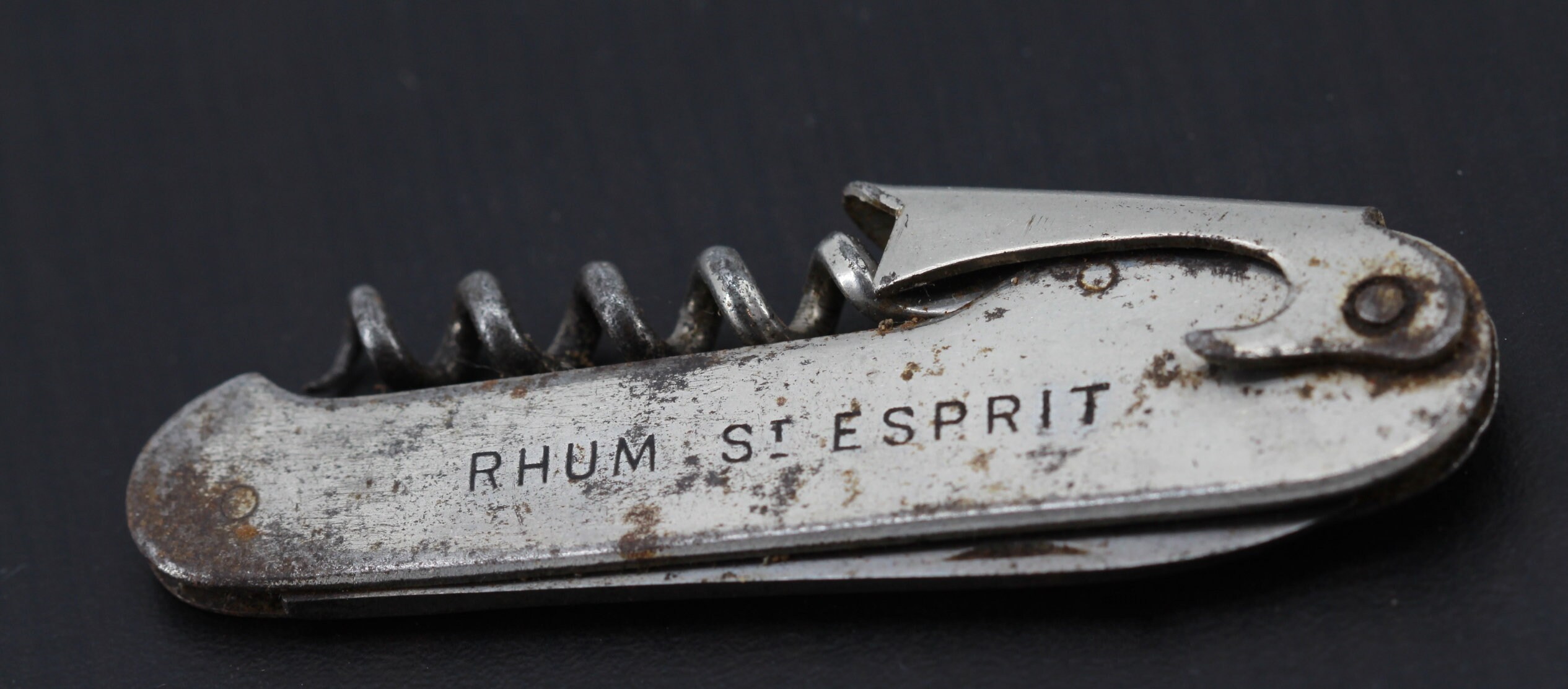 Rare Ancien Ouvre Bouteille Publicitaire Rhum Saint Esprit