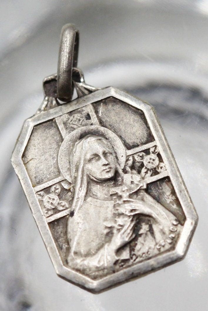 Medaille Religieuse Sainte Thérèse en Argent