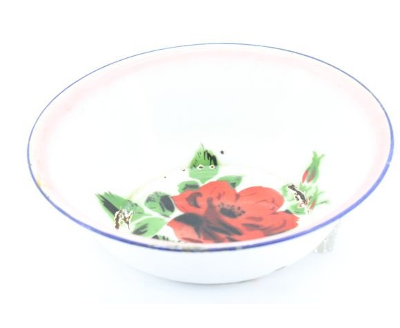 Bassine Émaillée Fleur Chinoise