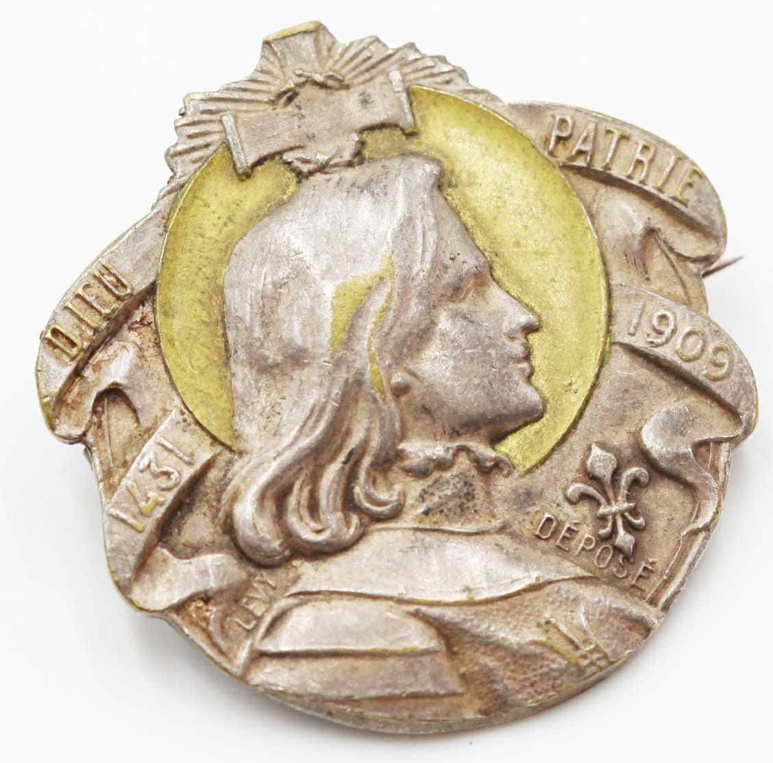 Rare Broche Jeanne d'arc