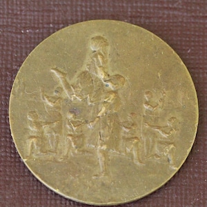 rare bronze award medal for the arts