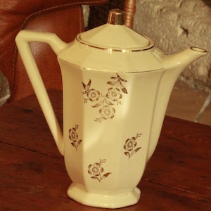 vintage digoin ceramic  teapot