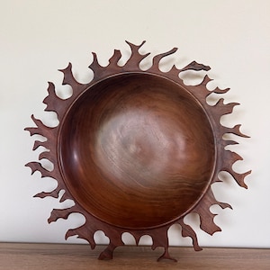 Fire Sun Walnut Bowl