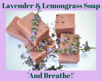 Handcrafted Natural Soaps. Made In Devon.  Lavender & Lemongrass