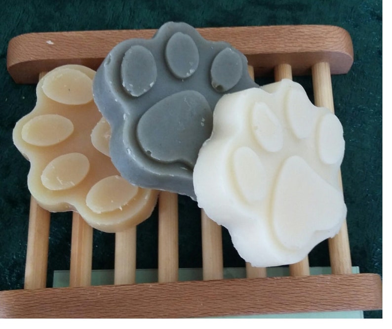 Novelty Dog Cat Paw Print Soaps All Natural Vegan Gift Etsy