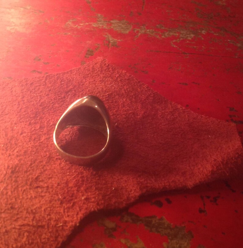 Sterling Silver & Hematite Ring Size 9 1/2 image 4
