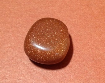 Large Polished Goldstone Bead Pendant