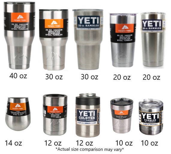 Yeti Rambler Size Chart