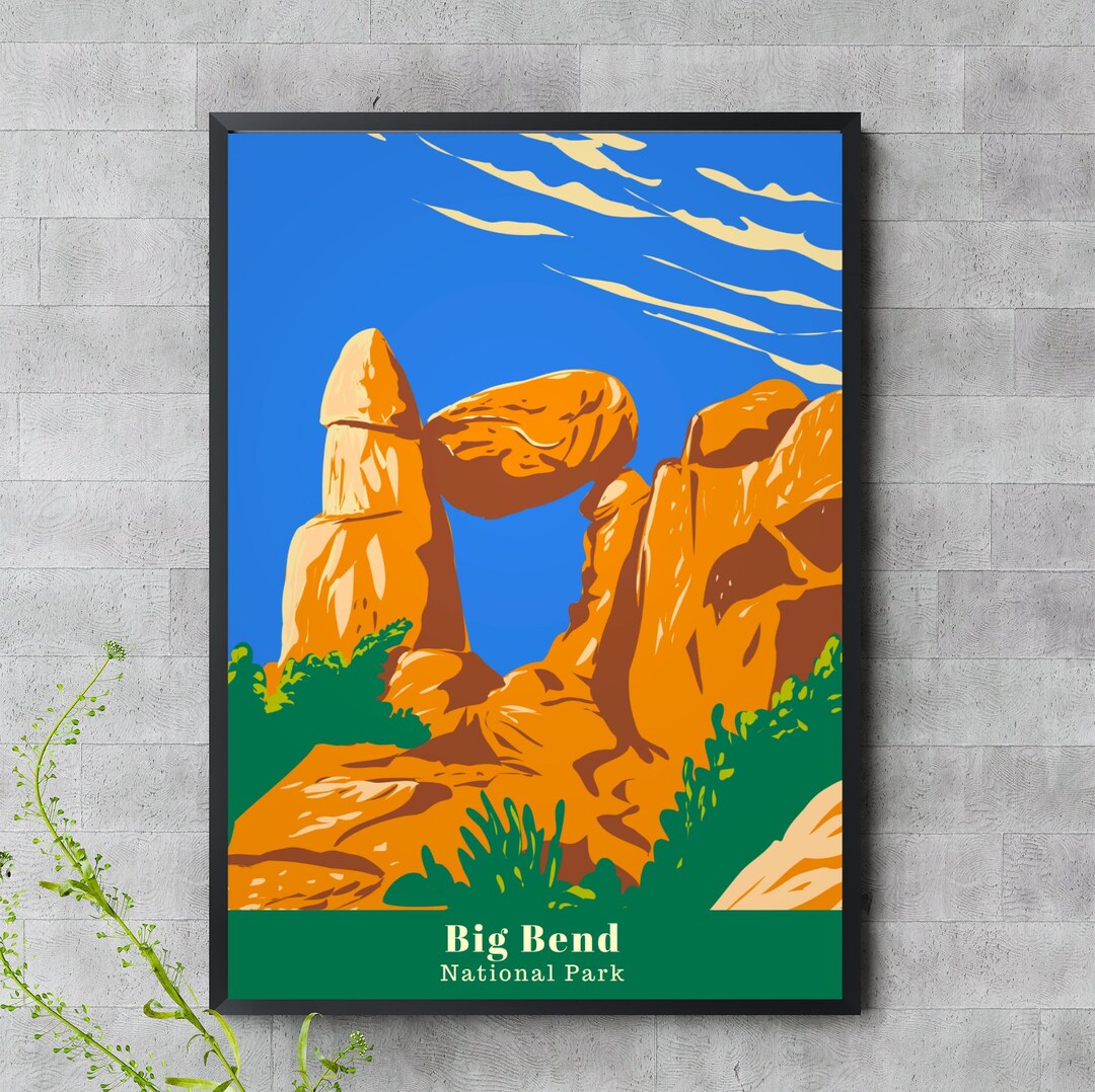 Big Bend National Park Posters National Park Wall Art National Park