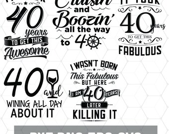 Download Fortieth Svg Etsy