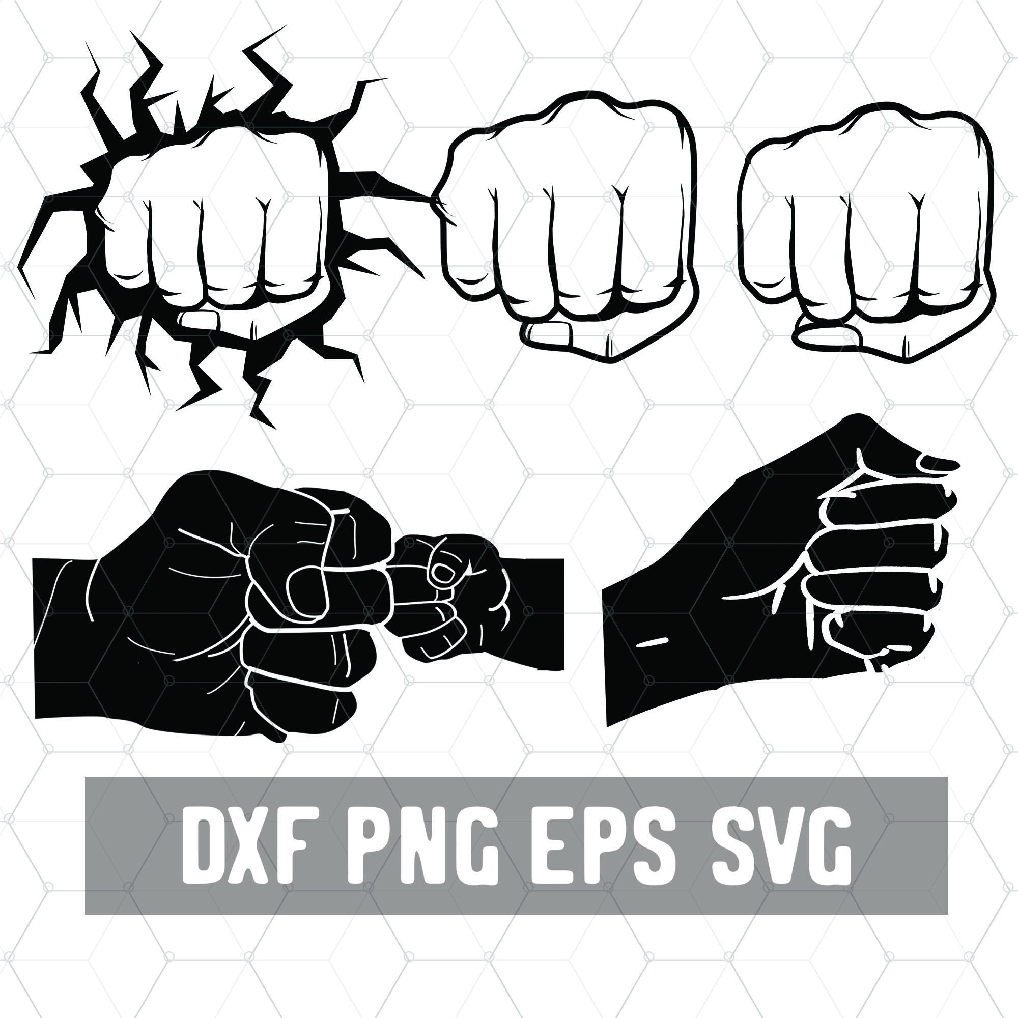 Fist SVG Punch DXF Fistbump Adult Baby Fistbump SVG - Etsy Hong Kong