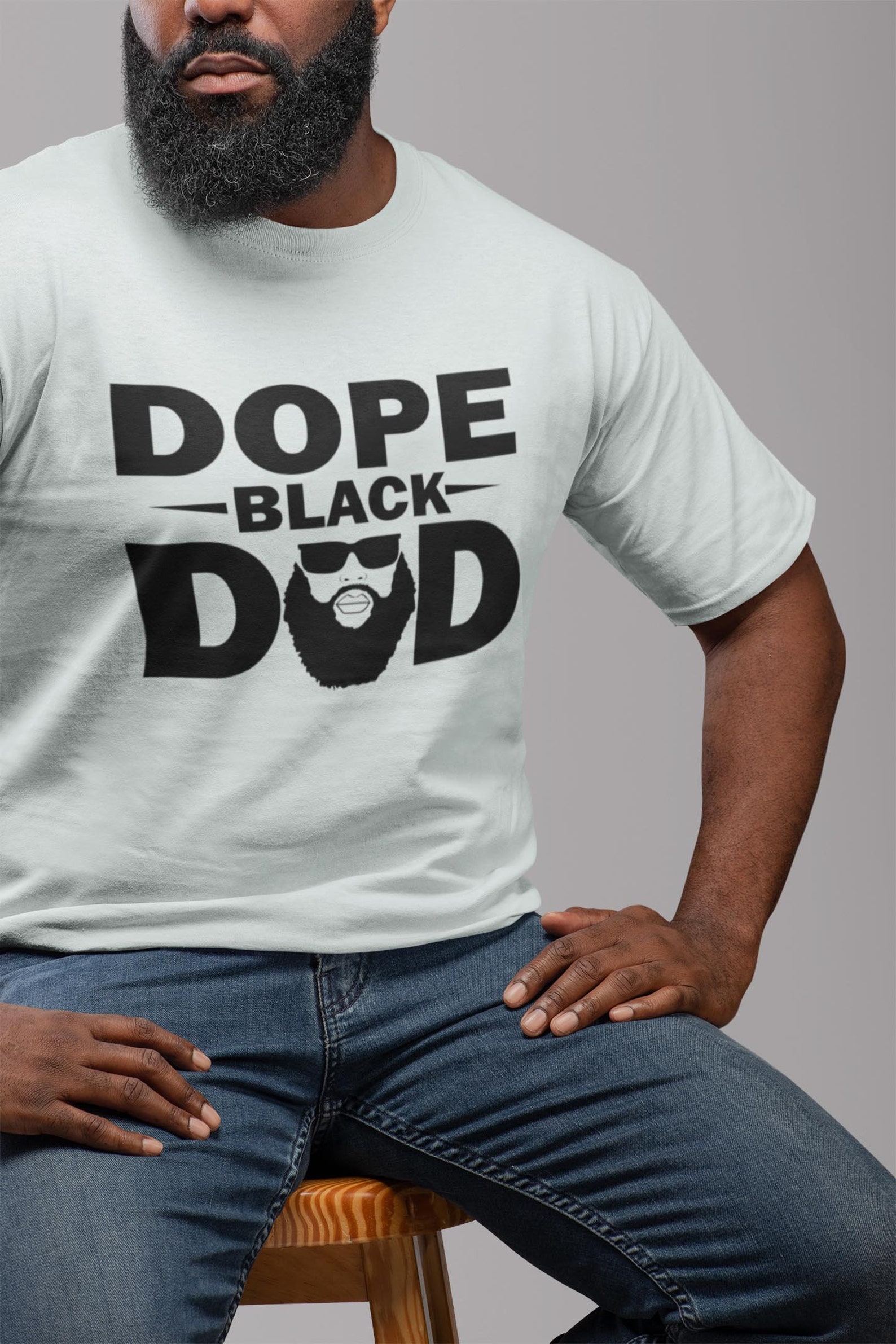 Download Dope Black Dad Beard SVG Bearded Bald Black Man Download ...
