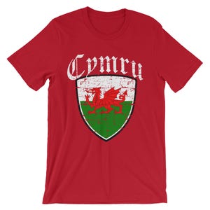 Cymru Wales | Welsh Flag | Cymru Welsh Flag  Unisex short sleeve t-shirt