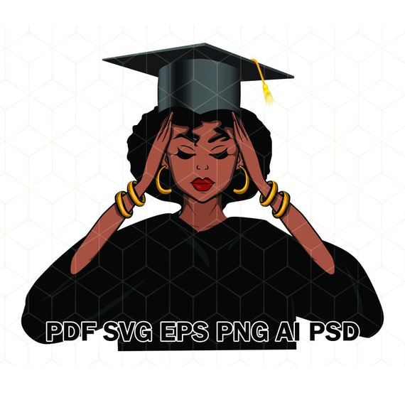 Download Melanin Black Graduate Svg Png Download Etsy