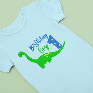 Birthday Boy Cute Dino SVG 1st Party Dinosaur 1st Year - Etsy