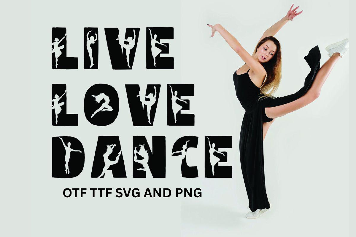 Dance Fonts- OTF and TTF - Alphabet Fonts - Ballerina Dancer Download ...