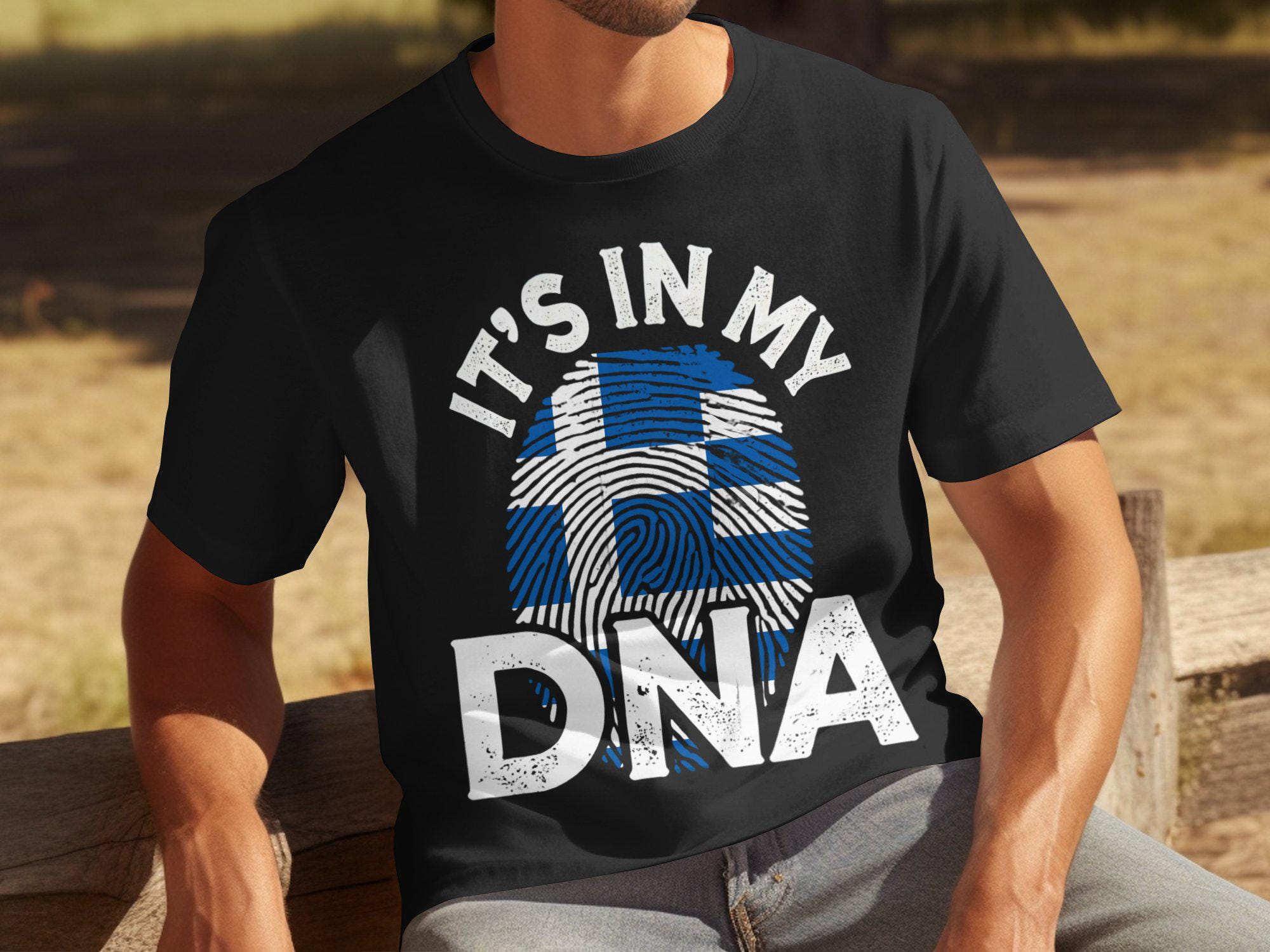Greece Flag T-Shirts, Greek Pride Shirt, It's In My DNA T-Shirt, Greek Heritage, Greek Roots Shirt, Greece Souvenir Gifts