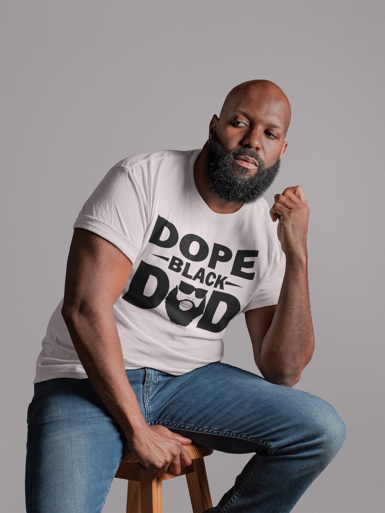 Download Dope Black Dad Beard SVG Bearded Bald Black Man Download ...