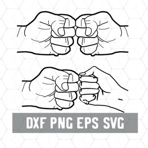 Fistbump SVG - Adult Fistbump - Uncle Gifts - Aunt Gifts - Digital Download - Women Fist Bump PNG - Craft Supplies - Auntie Gifts