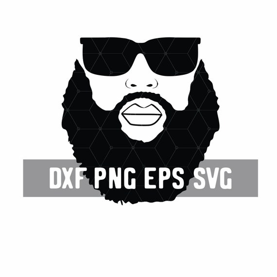 Download Black Dad SVG Bearded Bald Black Man Download Black ...