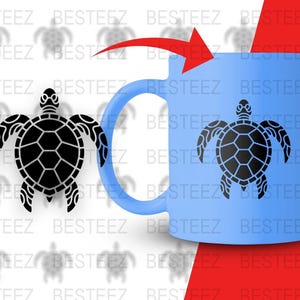 Sea Turtle SVG, PNG, DXF, jpeg, Turtle Silhouette, Turtle Clipart, Turtle Vector, Sea Animal Digital Product, Cutting File for Cricut