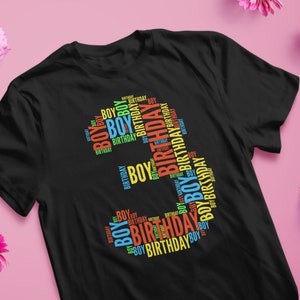 3rd Birthday Boy File- Birthday Boy Png - Sublimation - Digital Download - Party Favor - Transparent Background
