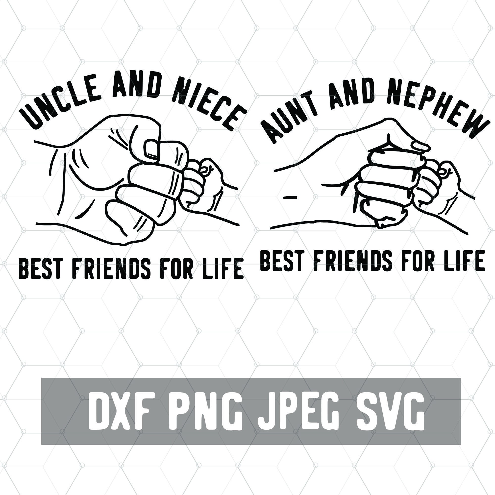 Best Friend Uncle SVG Aunt Baby Svg Uncle Nephew SVG Etsy UK